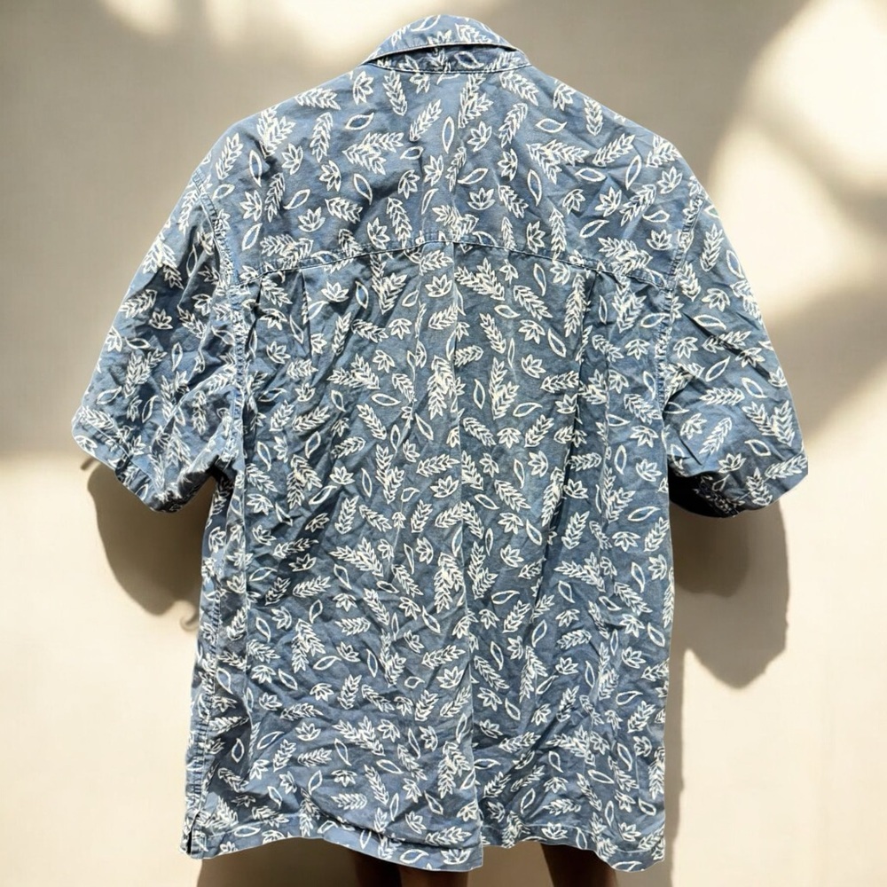 Chaps Ralph Lauren Blue Button Up XL - Picture 3 of 5